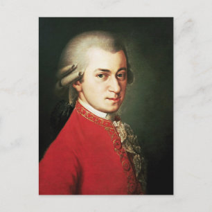 Wolfgang Amadeus Mozart Briefkaart