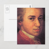 Wolfgang Amadeus Mozart Briefkaart (Voorkant / Achterkant)