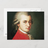 Wolfgang Amadeus Mozart Briefkaart (Voorkant / Achterkant)