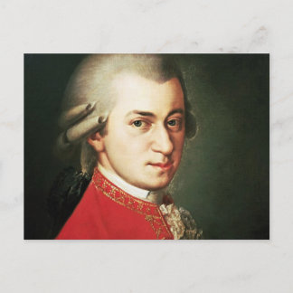 Wolfgang Amadeus Mozart Briefkaart