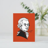 Wolfgang Amadeus Mozart Briefkaart (Staand voorkant)