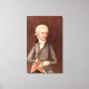 Wolfgang Amadeus Mozart, c.1780 Canvas Afdruk