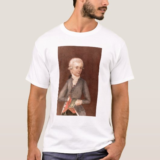 Wolfgang Amadeus Mozart, c.1780 T-shirt (Voorkant)