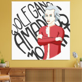 Wolfgang Amadeus Mozart Canvas Afdruk (Insitu (Woonkamer))
