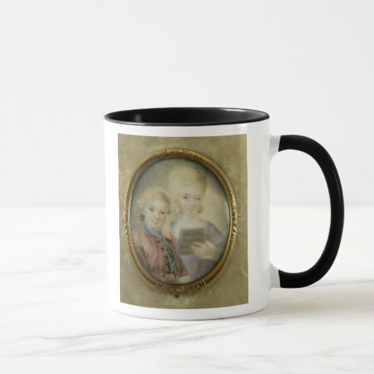 Wolfgang Amadeus Mozart en zijn zus Mok (Rechts)