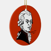 Wolfgang Amadeus Mozart Keramisch Ornament (Rechts)