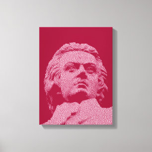 Wolfgang Amadeus Mozart - Klassieke muziek Canvas Afdruk