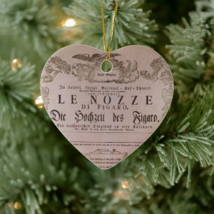Wolfgang Amadeus Mozart Oper Le nozze di Figaro Keramisch Ornament
