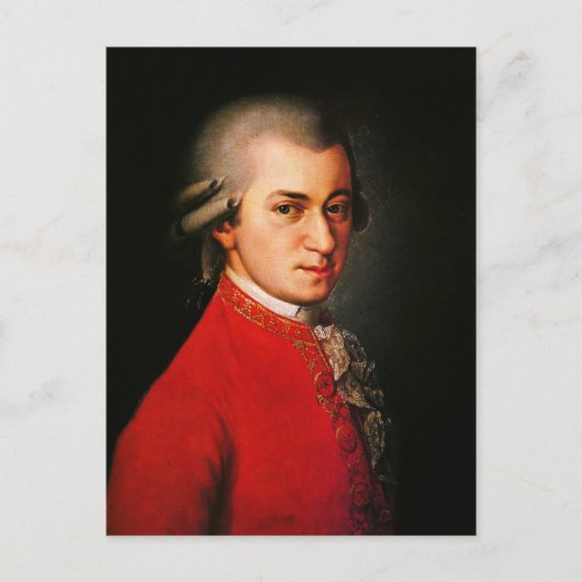 Wolfgang Amadeus Mozart portret Briefkaart (Voorkant)
