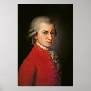 Wolfgang Amadeus Mozart Portret Poster