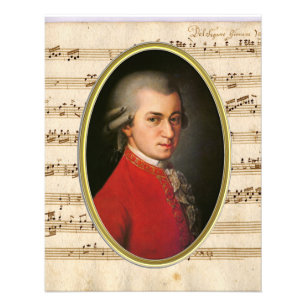 Wolfgang Amadeus Mozart Portret Uitbreiding Foto Afdruk