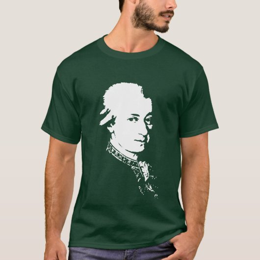 Wolfgang Amadeus Mozart T-shirt (Voorkant)