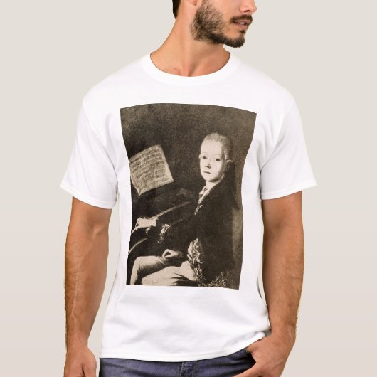 Wolfgang Amadeus Mozart T-shirt (Voorkant)