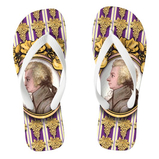 Wolfgang Amadeus Mozart Teenslippers (Voetbed)