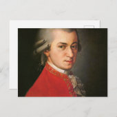 Wolfgang Mozart Briefkaart (Voorkant / Achterkant)