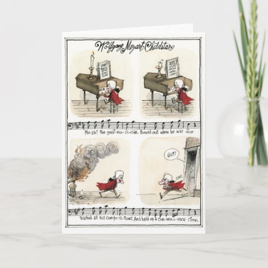 Wolfgang Mozart, de kaart van de Ster van het Kind (Voorkant)