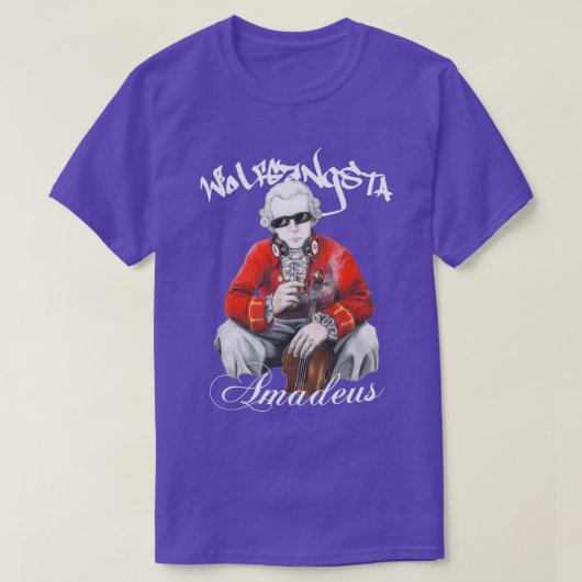 Wolfgangsta Amadeus White T-shirt (Design voorkant)