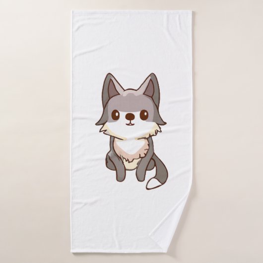 Wolfhound de chien Husky (Serviette de bain)