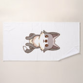 Wolfhound de chien Husky (Serviette de bain)