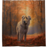 Wolfhound in Herfst laat Herfst inspireren Douchegordijn (Voorkant)