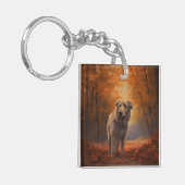 Wolfhound in Herfst laat Herfst inspireren Sleutelhanger (Voorkant Links)