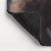 Wolfhound met Sinterklaas Feestelijke Kerstmis Muismat (Hoek)