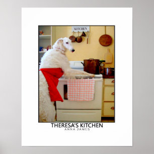 Wolfhound Puck Poster voor Lijst