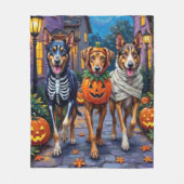 Wolfhound Trick-or-Treating Halloween Costumes Fleece Deken (Voorkant)