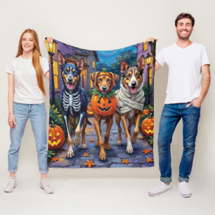 Wolfhound Trick-or-Treating Halloween Kostuums Fleece Deken