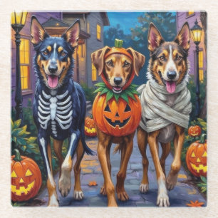 Wolfhound Trick-or-Treating Halloween Kostuums Glazen Onderzetter