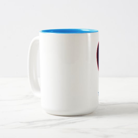 Wolfie-Mok Tweekleurige Koffiemok (Voorkant links)