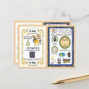 Wolfie - Tungsten Horn Unicorn Game Kaart