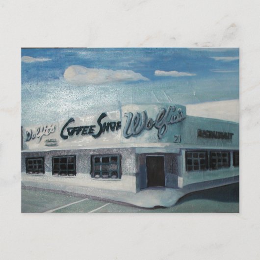 Wolfie's Miami Beach Briefkaart (Voorkant)