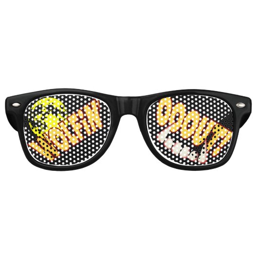 Wolfin' OUT! Weerwolf Nachttinten Retro Zonnebril (Voorkant)