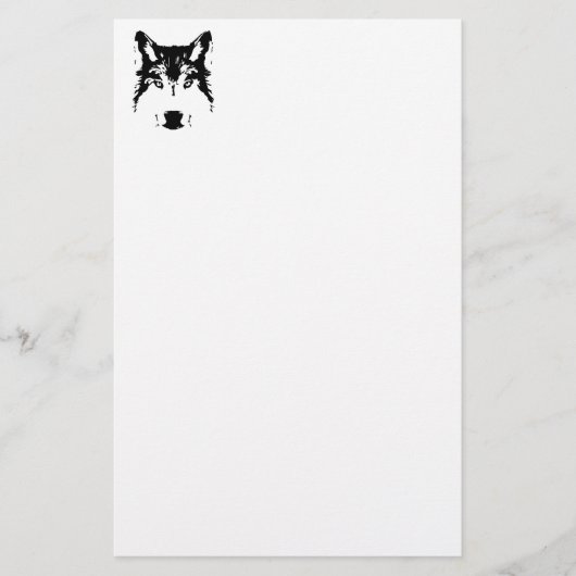 Wolfkop Briefpapier (Voorkant)