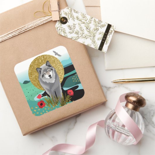 WOLFMOON AURA - autocollants 2 tailles (Cadeaux)