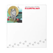WOLFMOON AURA - Bloc-notes - personnaliser texte (Devant)