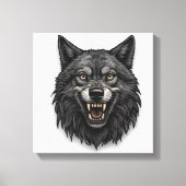 Wolfontwerp Canvas Afdruk (Voorkant)