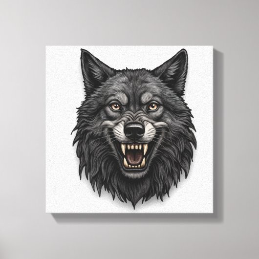 Wolfontwerp Canvas Afdruk (Voorkant)