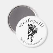 Wolfopelli 1 magneet (Voorkant / Achterkant)