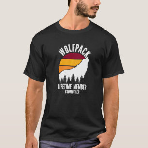 Wolfpack levenslang lid Godmoeder Wolf Familie Mat T-shirt