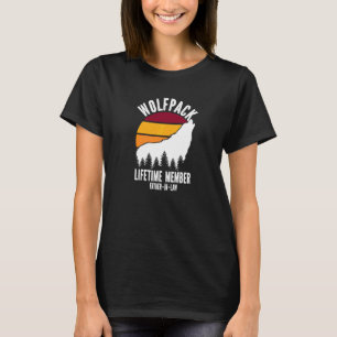 Wolfpack levenslang lid schoonvader Wolf Familie T-shirt