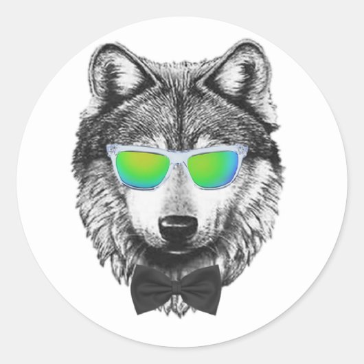 Wolfpack Ronde Sticker (Voorkant)