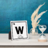Wolfraam chemisch element symbool chemie formule fotoplaat (Insitu)