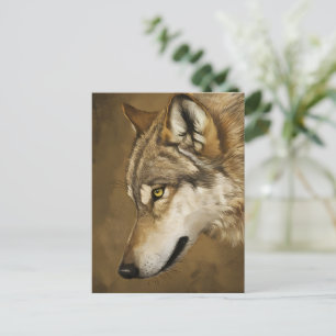 Wolfs Keen Gaze Briefkaart
