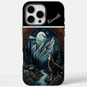 Wolf's Moonlight Howl iPhone 16 Pro Max Hoesje