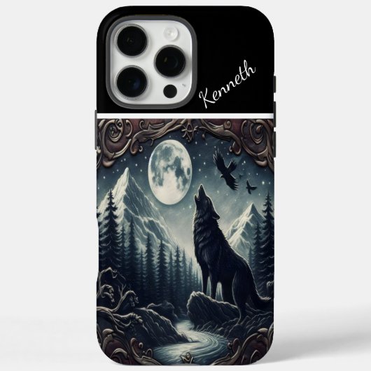 Wolf's Moonlight Serenade Case-Mate iPhone Case (Achterkant)