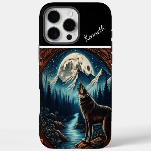 Wolf's Moonlight Serenade Case-Mate iPhone Case (Achterkant)