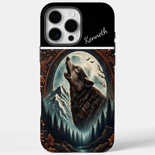Wolf's Moonlight Serenade Case-Mate iPhone Case (Achterkant)