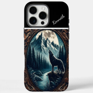 Wolf's Moonlit Howl iPhone 16 Pro Max Hoesje